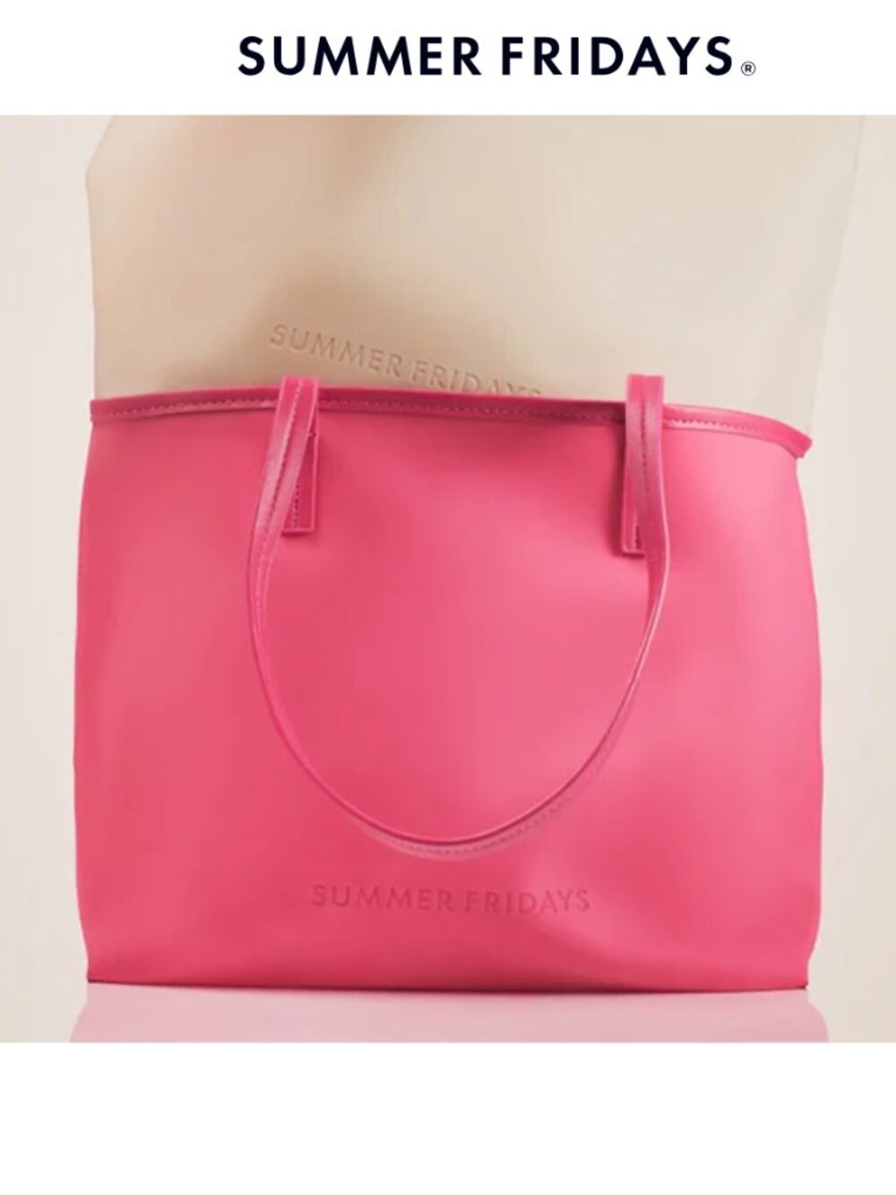 NWT Summer Fridays Jelly Tote Bag (Limited Edition, Rare, Pink)